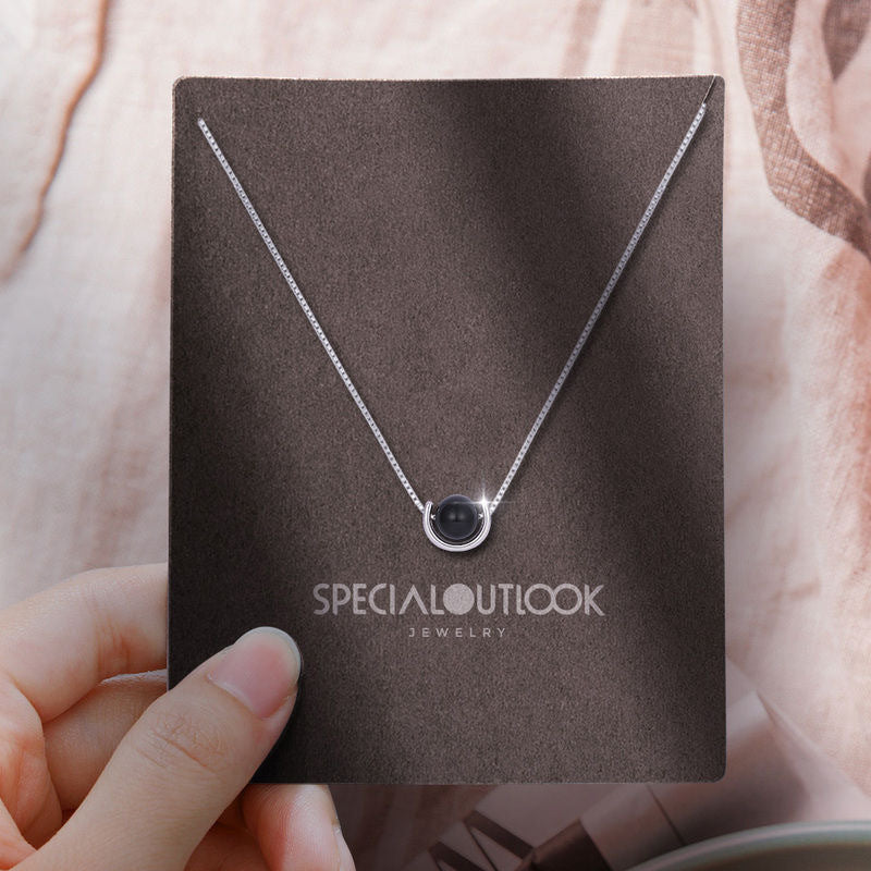 Black Pearl Starry Sky Necklace, Douyin Style, Choker