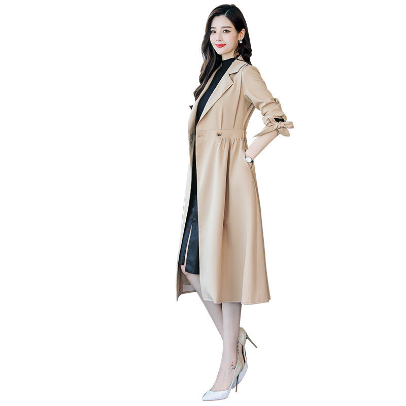 Women's Mid-Length Double-Breasted Coat