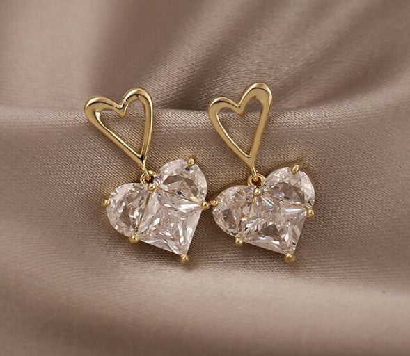 925 Silver Geometric Pearl Earrings for Women