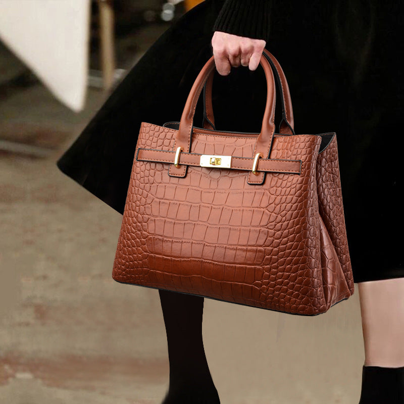 2023 New Women's Shoulder Bag with Stone Pattern