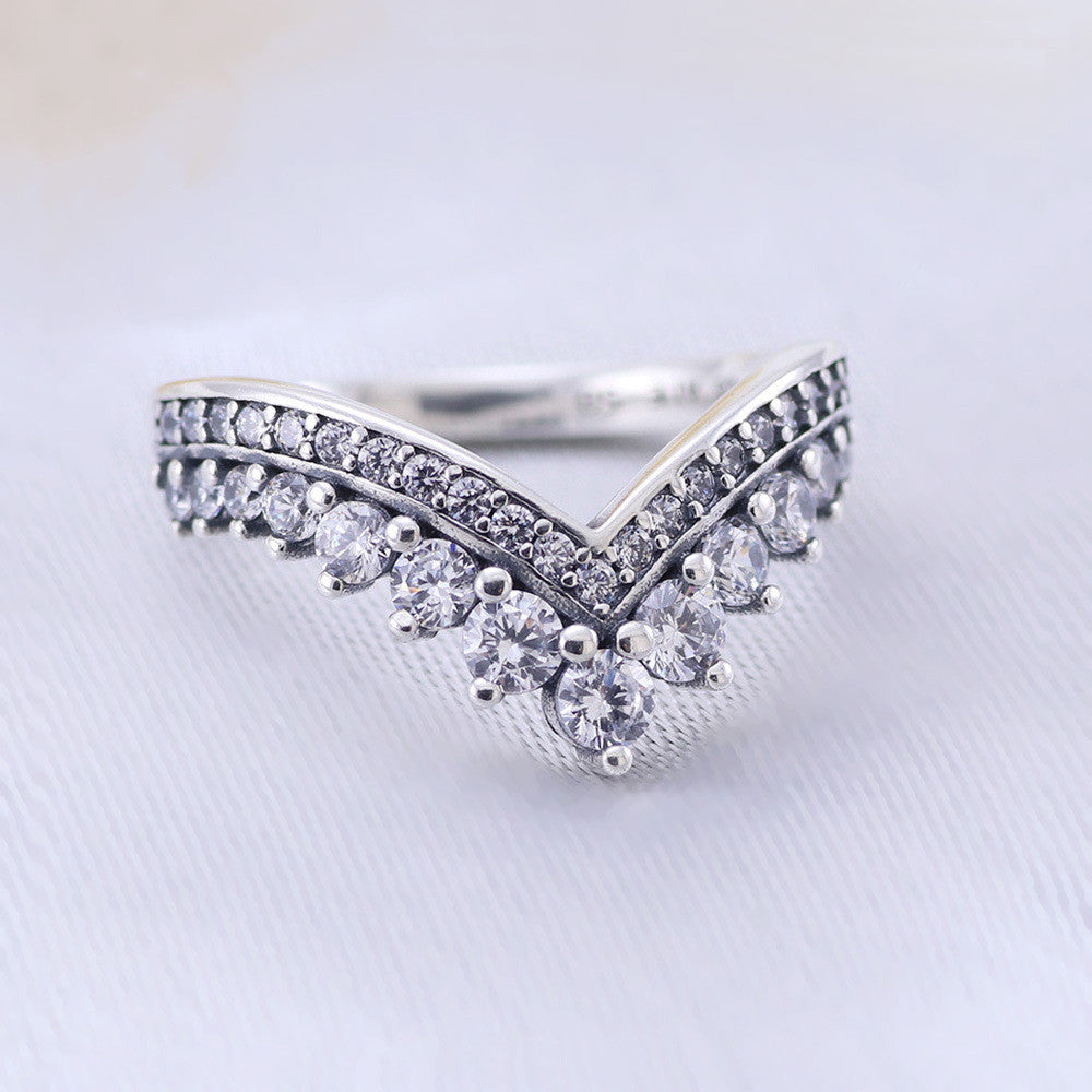 Josefina Princess Crown Ring for Women in S925 Silver