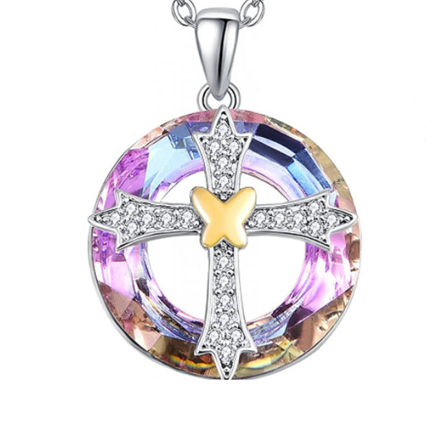 Women's Metal Tree of Life Round Pendant Necklace