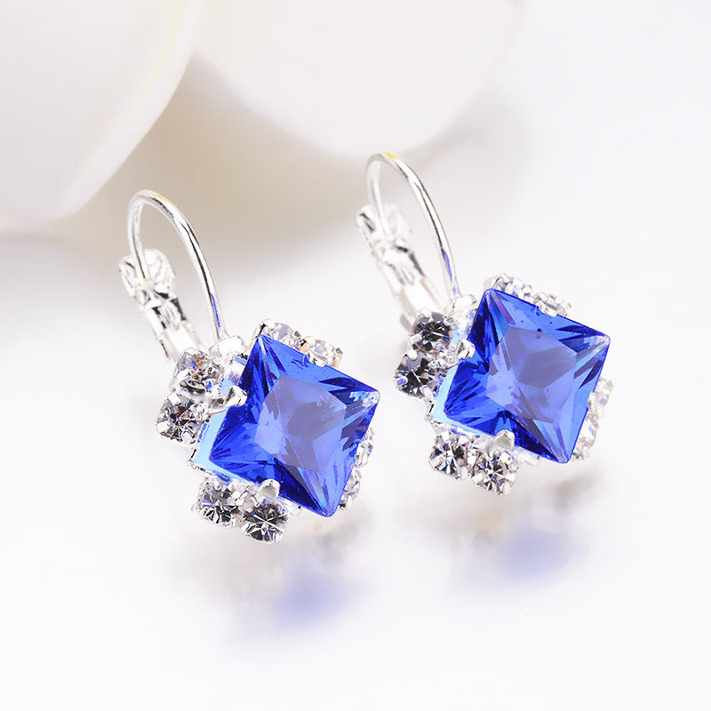 Creative Diamond Gem Earrings