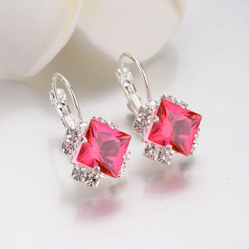 Creative Diamond Gem Earrings