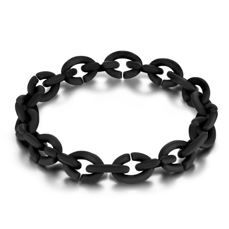 Morandi Solid Rubber DIY Woven Silicone Women's Bracelet