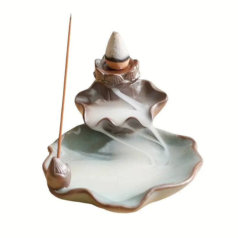 Mountain & Water Ceramic Incense Burner for Decor