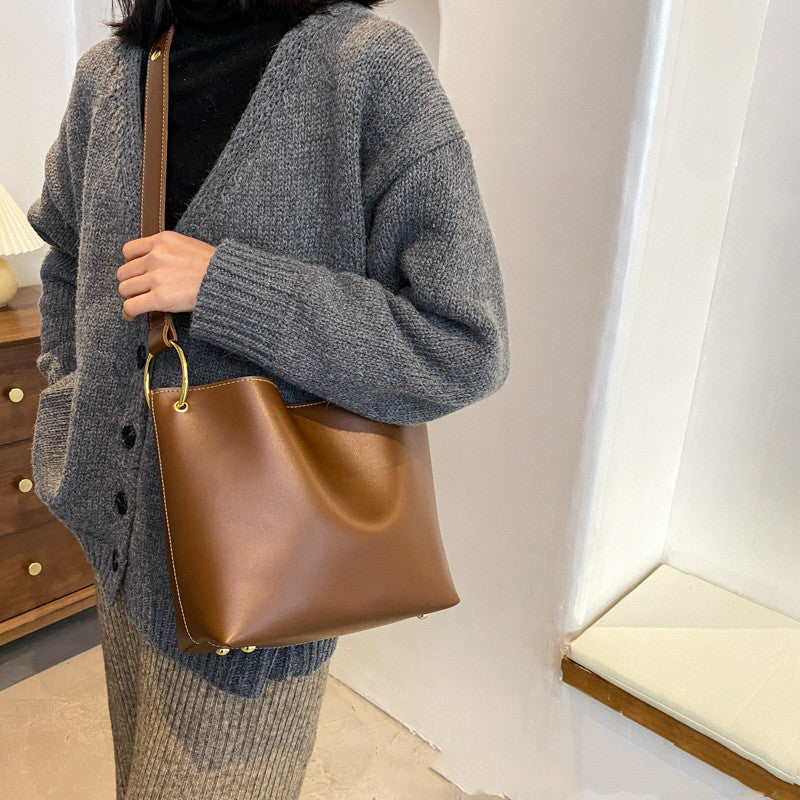 Winter Wholesale Minimalist Large Capacity Bucket Bag