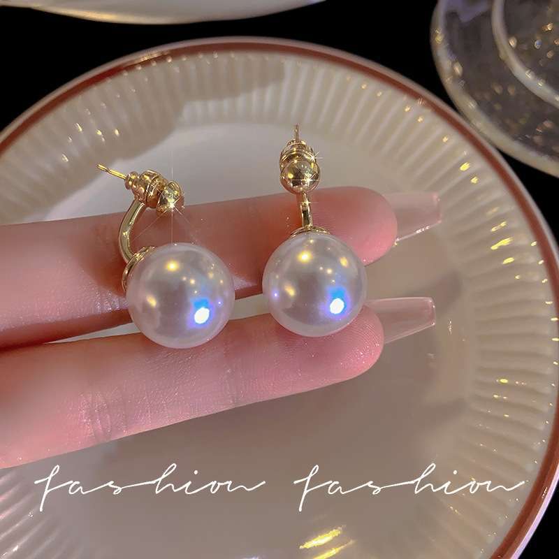 Vintage 925 Silver Pearl Earrings for Women