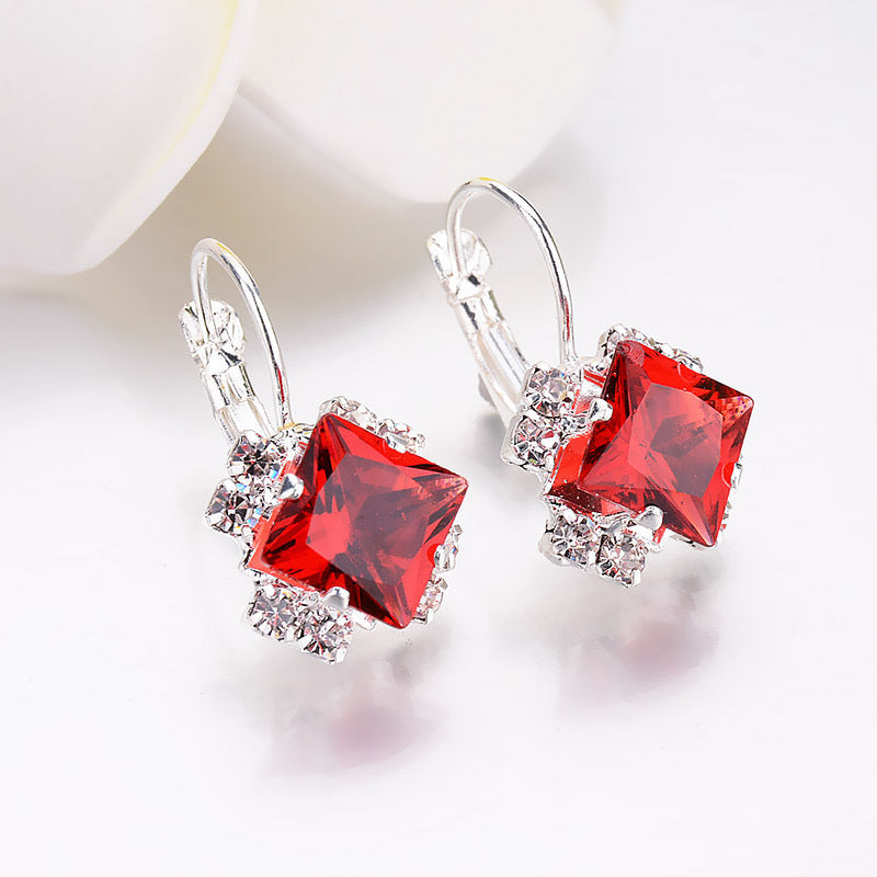 Creative Diamond Gem Earrings