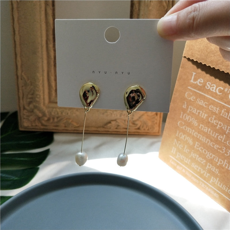 Korean DDP Style Natural Freshwater Pearl Earrings