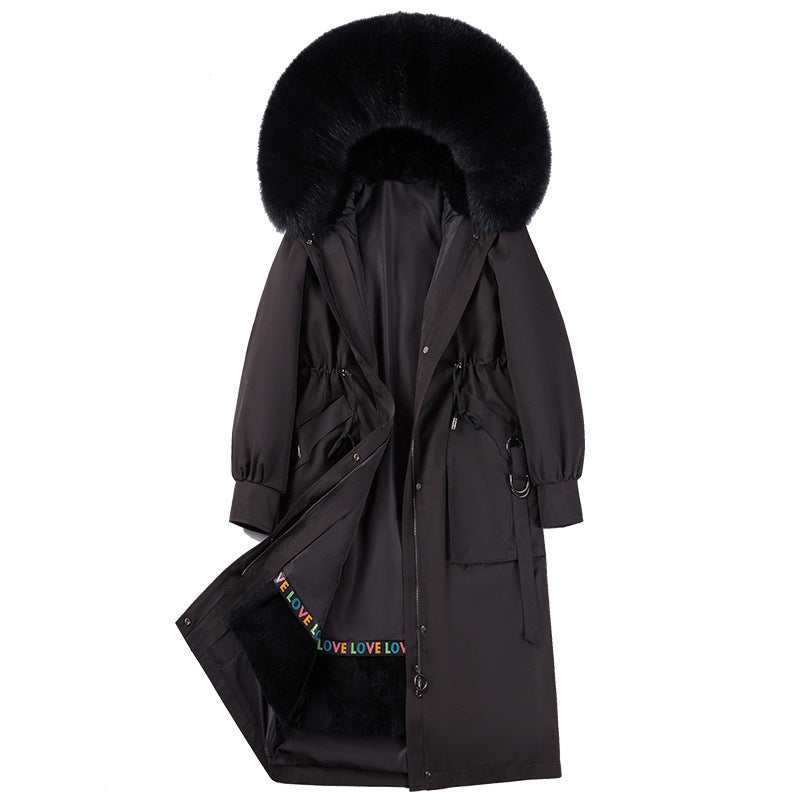 Women’s Mid-Length Slim Fit Parka with Removable Lining