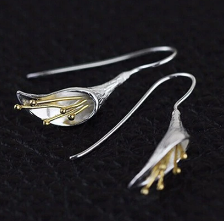Long Floral Earrings in Luxury Gift Box