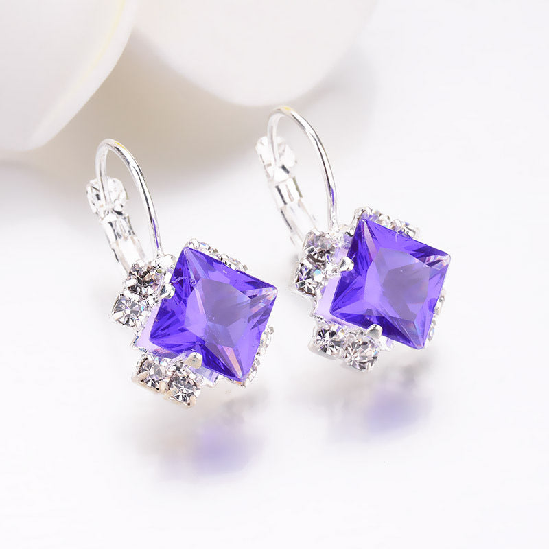 Creative Diamond Gem Earrings