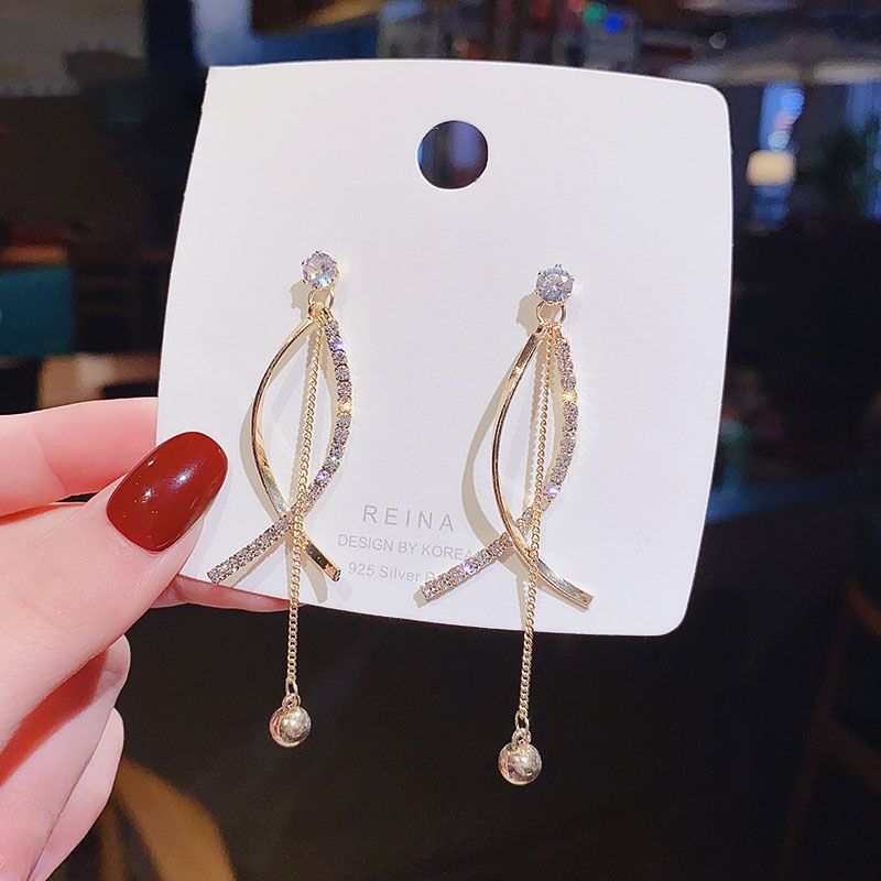925 Silver Geometric Pearl Earrings for Women