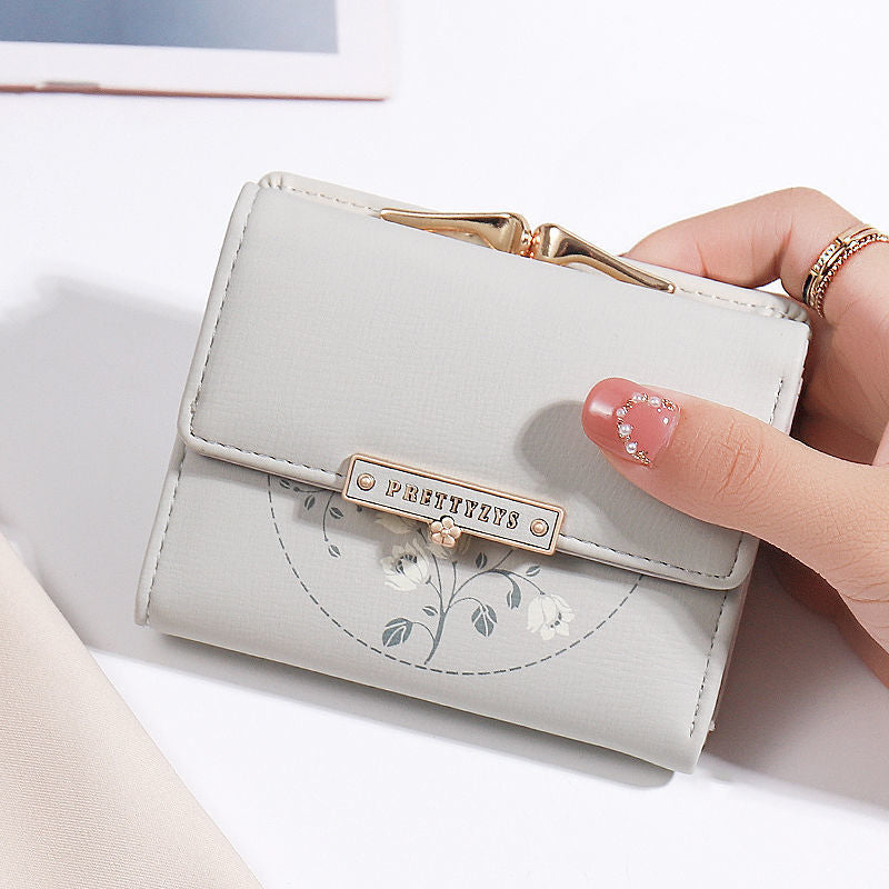 Women's Fashion Simple Tri-fold Wallet Card Holder