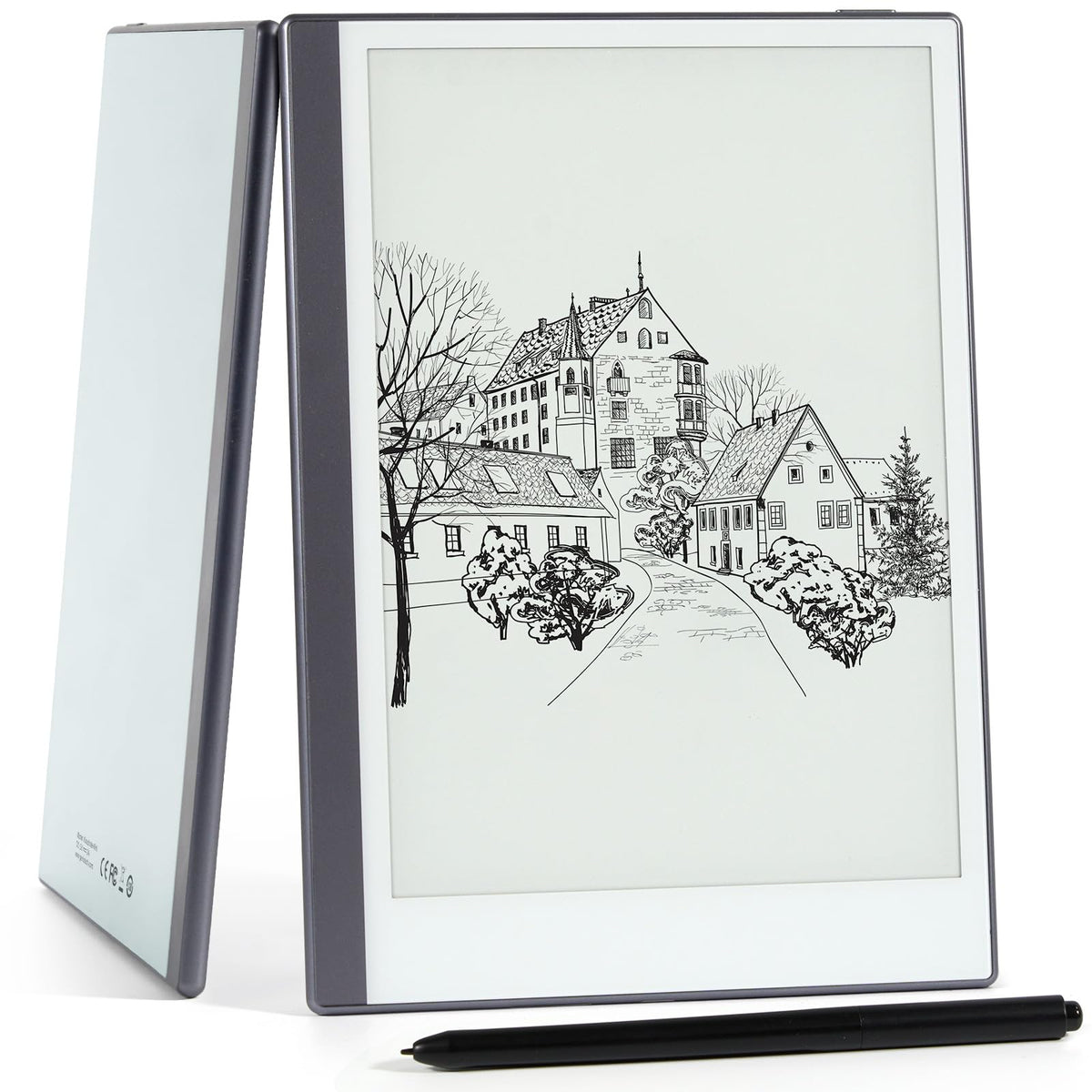 Android E-Ink ePaper Tablet Paperwhite eBook Reader Digital Notebook for Note Taking Drawing Paper White Graphics Notepad with Stylus and Case Cloud Sync and Screen Casting - Model Mini 9.7" Silver
