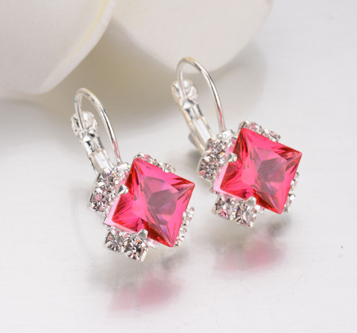 Creative Diamond Gem Earrings