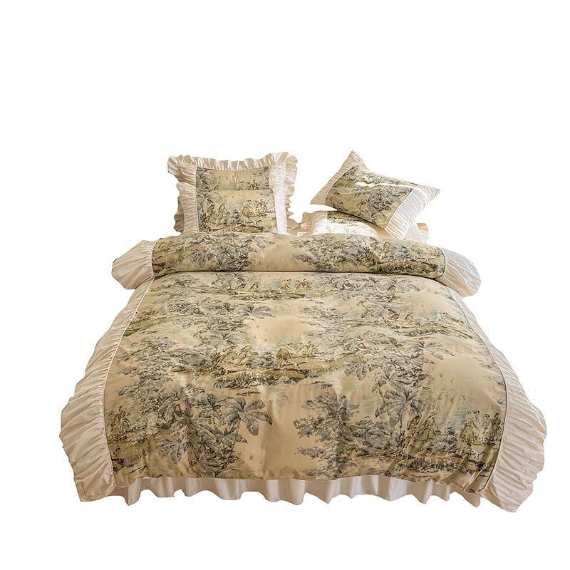 Romantic 4-Piece Cotton Bedding Set