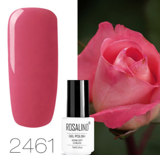 ROSALIND 10ml Pink Eco-Friendly UV Nail Gel (24 Colors)
