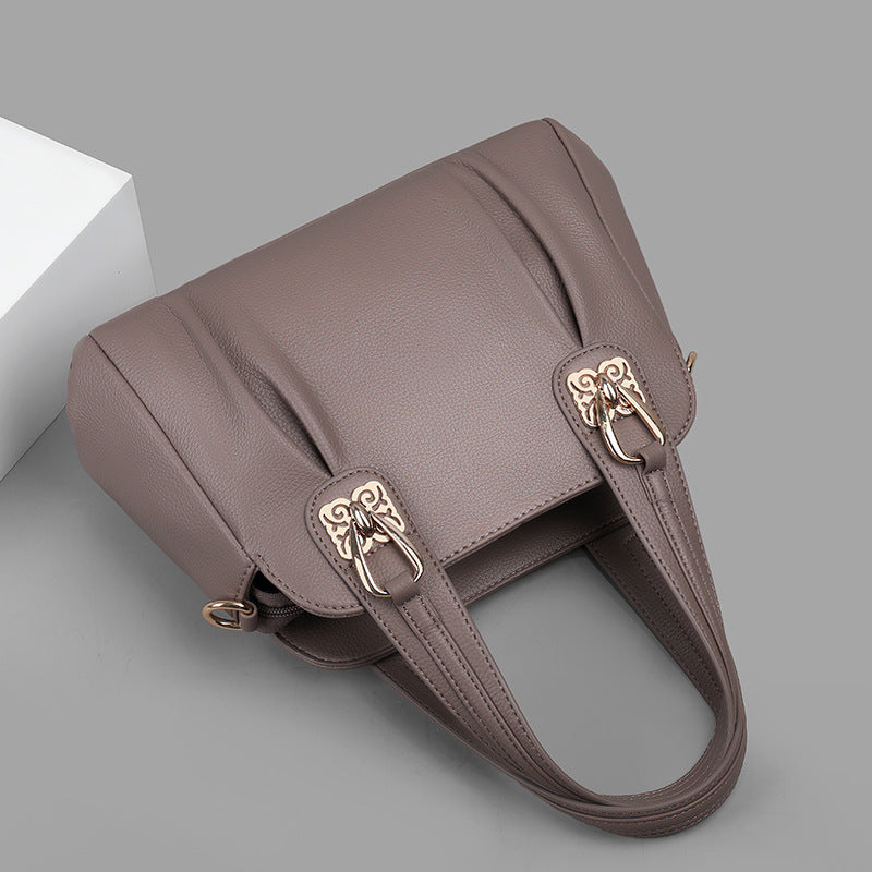 Women's Casual Soft Leather Tote Bag