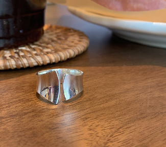 Minimalist Winding Line S925 Sterling Silver Ring