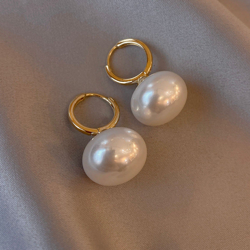 Vintage 925 Silver Pearl Earrings for Women