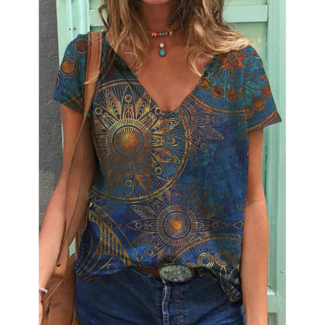 Women's Y2K Flower Breathable Comfortable T-Shirt