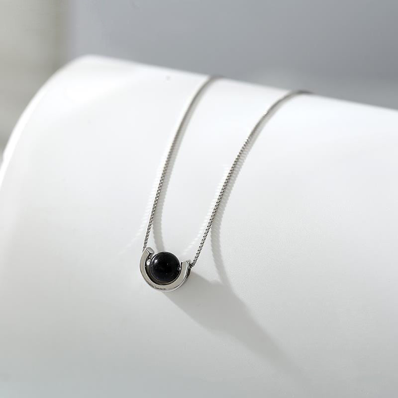 Black Pearl Starry Sky Necklace, Douyin Style, Choker