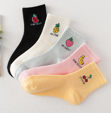 Mid-Calf Socks in Candy Colors - Preppy Style