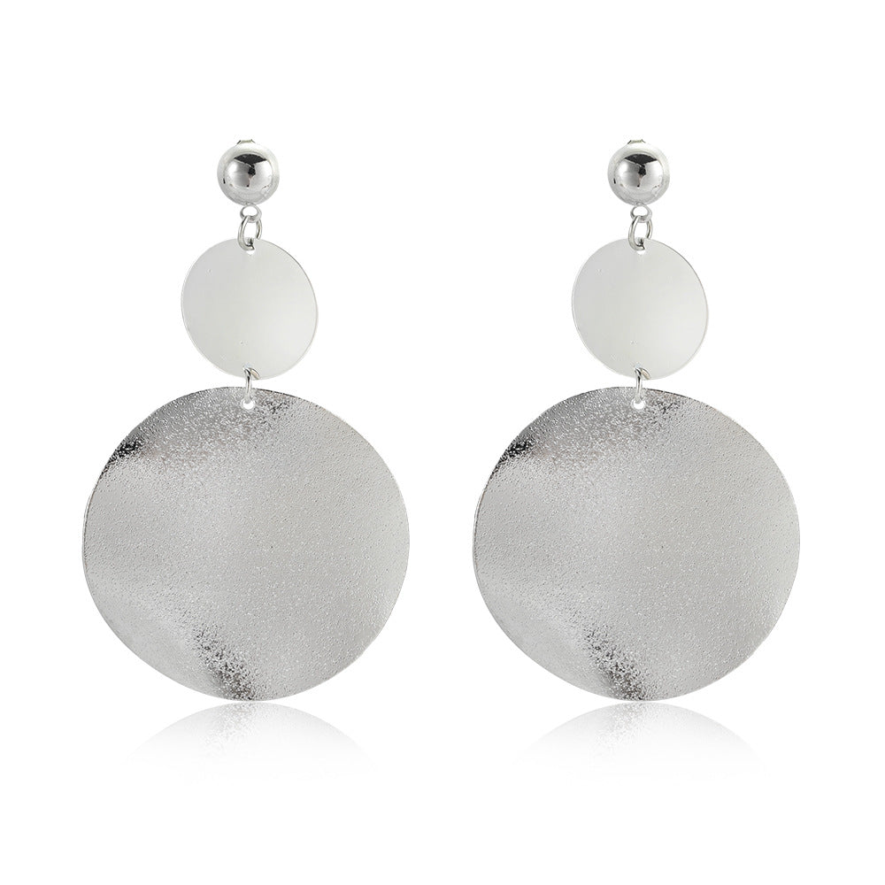 Retro Geometric Statement Earrings -