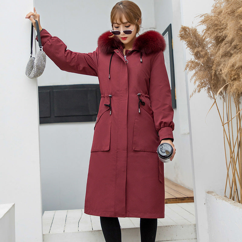 Women’s Mid-Length Slim Fit Parka with Removable Lining