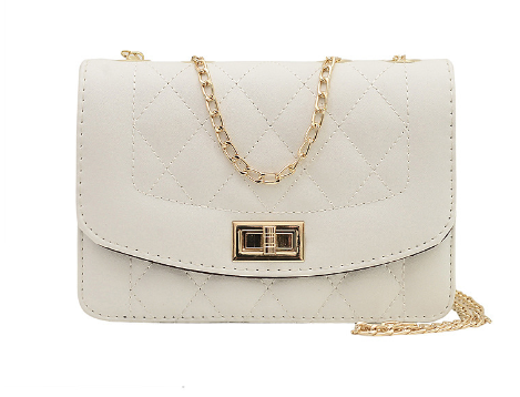 Chanel Style Diamond Chain Crossbody Bag for Women