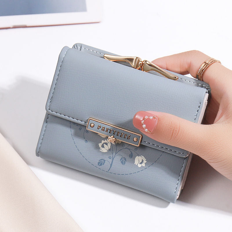 Women's Fashion Simple Tri-fold Wallet Card Holder