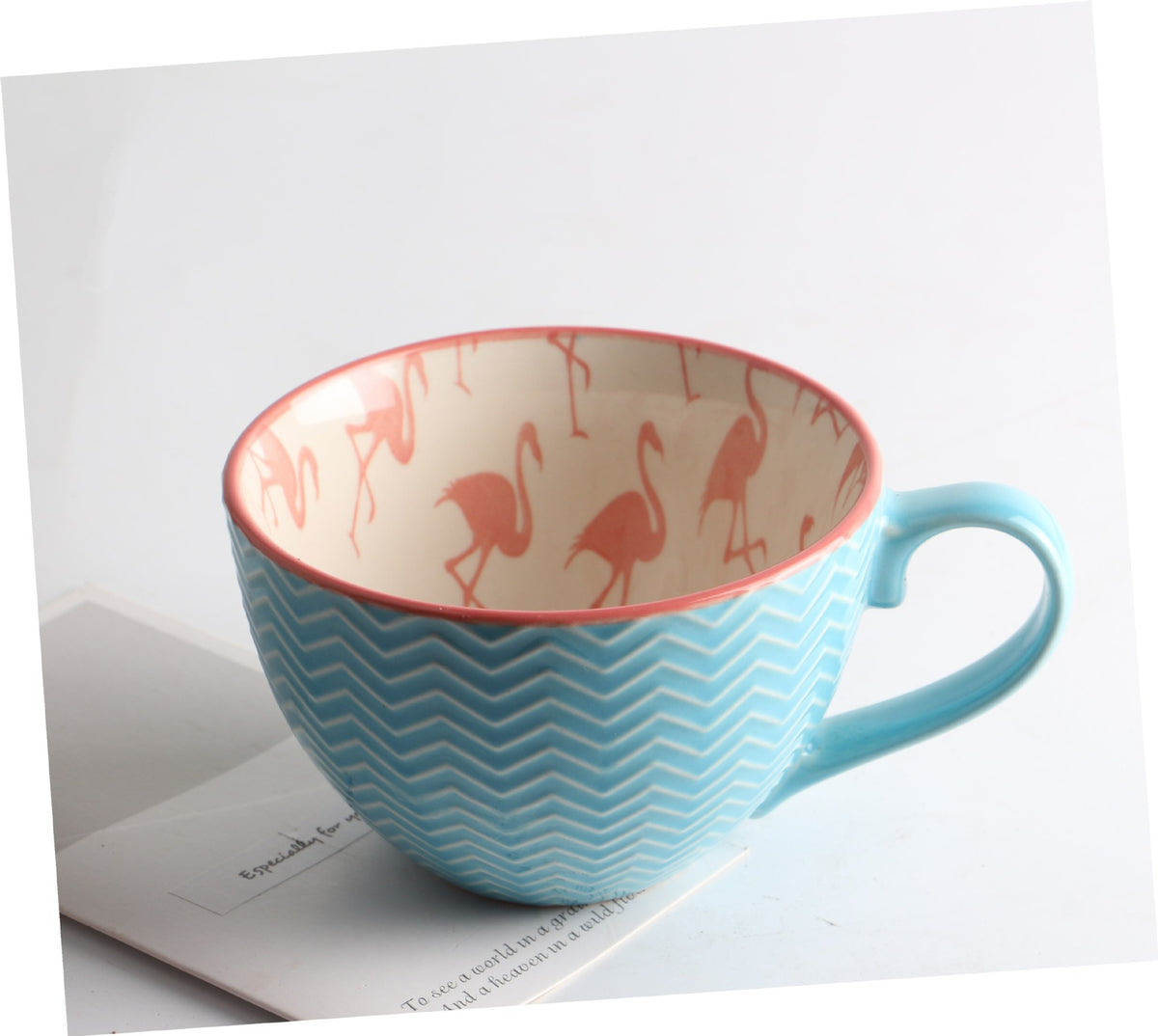 Creative Hand-Painted Ceramic Mug for Breakfast