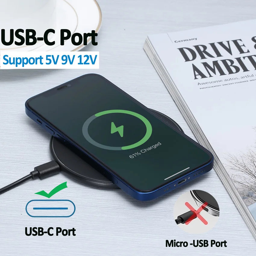 100W Wireless Charger Stand for iPhone and Samsung