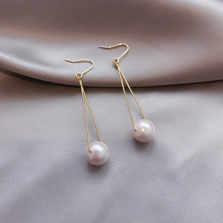 Vintage 925 Silver Pearl Earrings for Women