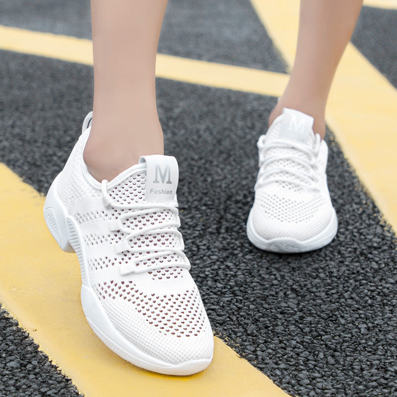 2019 Women's Breathable Mesh Sneakers - Black Running Shoes