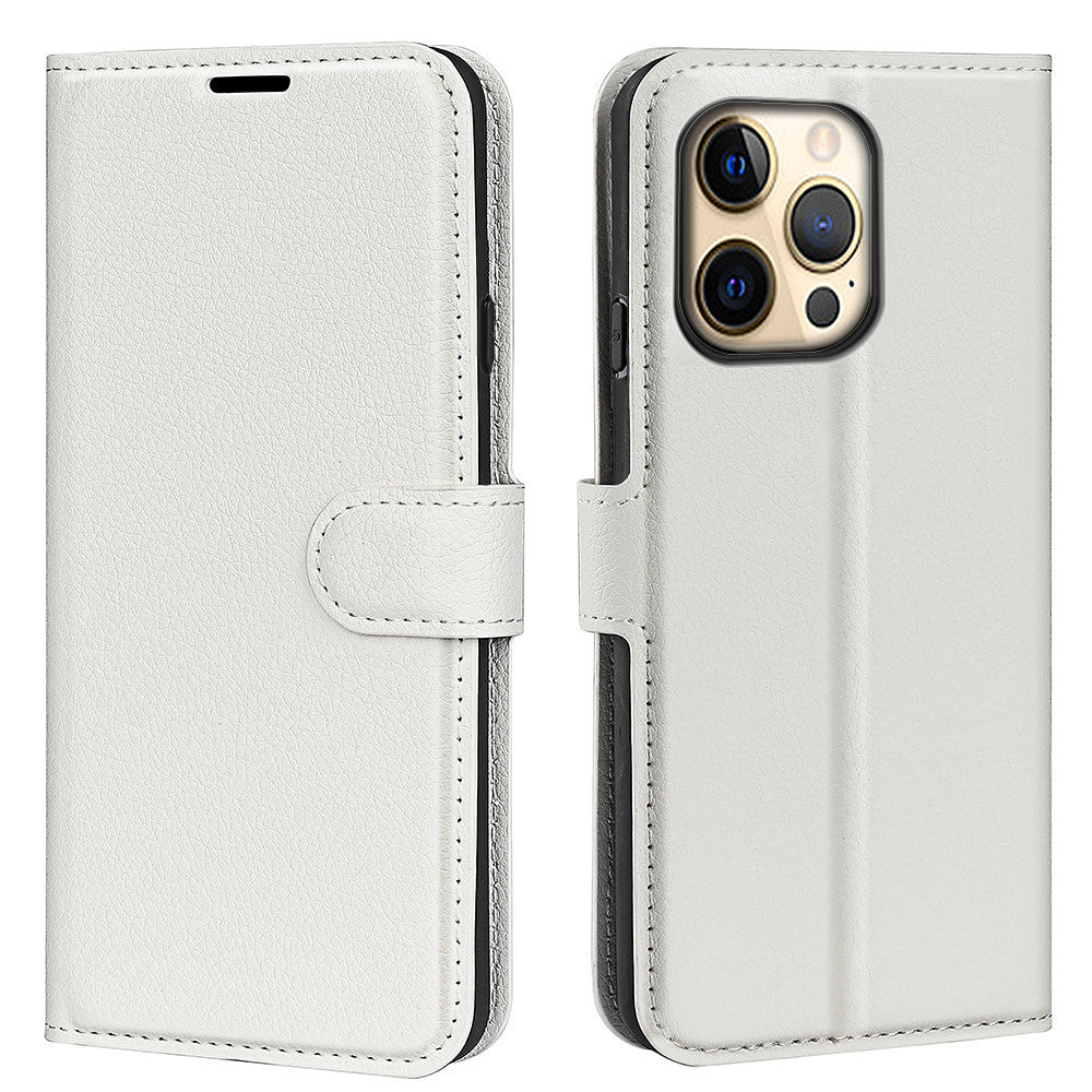 Lychee Pattern Flip Card Slot Phone Case