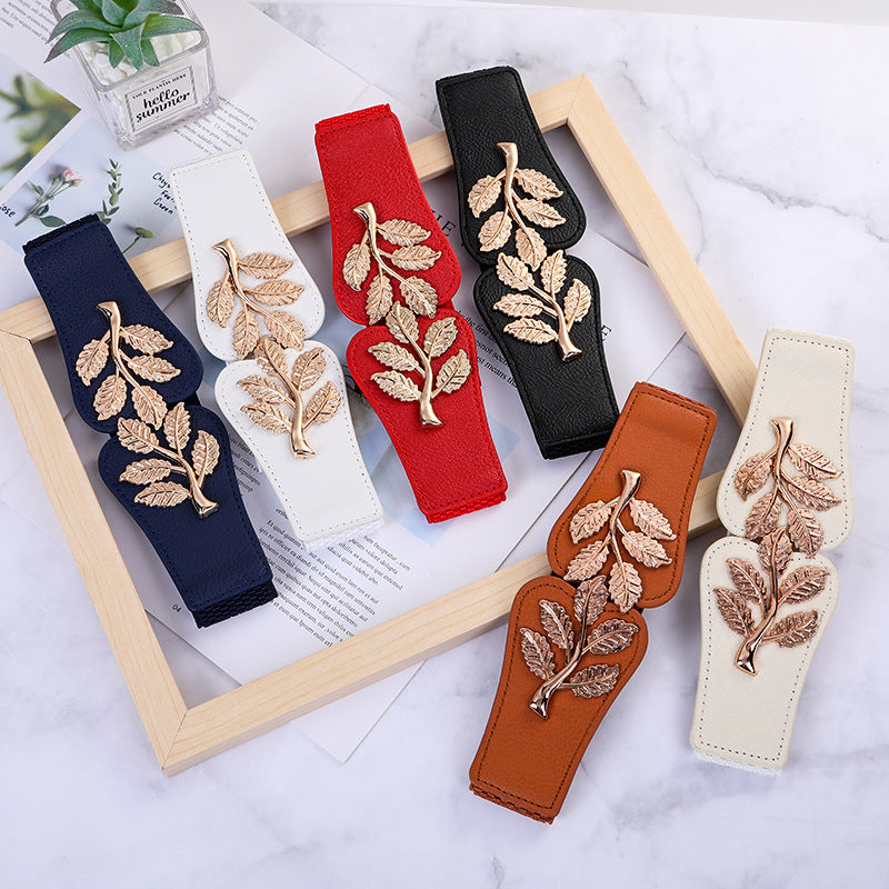 Women's Elastic Thin Waist Belt for All Seasons