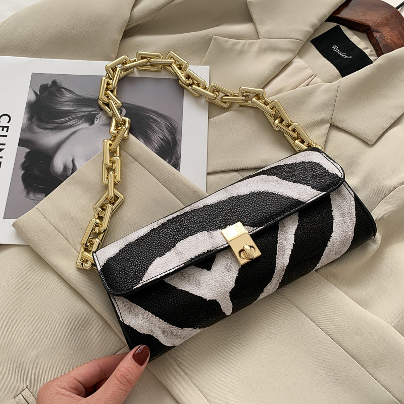 Trendy Women's Autumn Colorful Chain Shoulder Bag