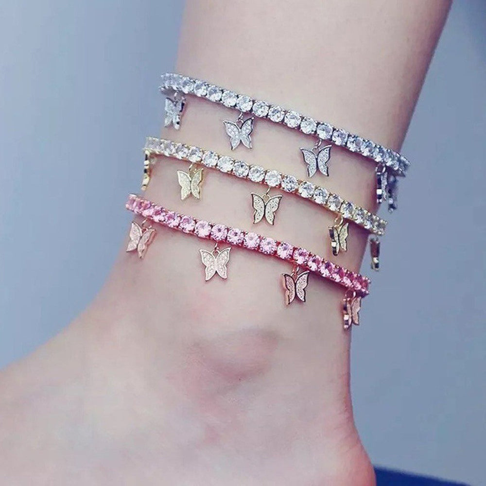 Small Butterfly Tassel Foot Decoration - Beach Jewelry
