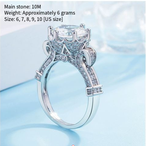 Fashionable Luxury Women's Ring with AAA Zirconia