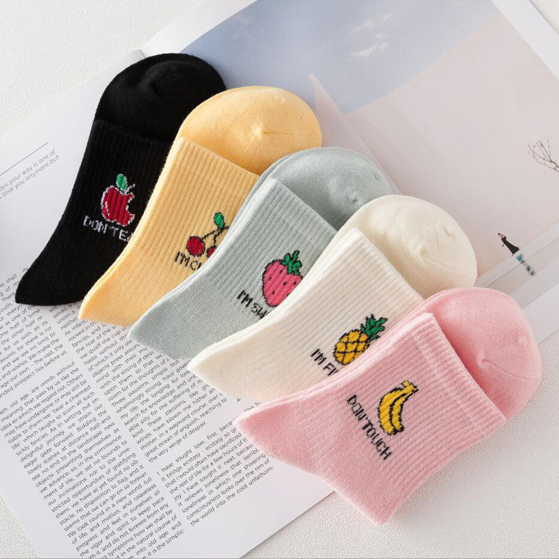 Mid-Calf Socks in Candy Colors - Preppy Style