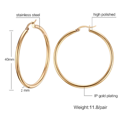 Ethnic Style Round Earrings (Large Size)
