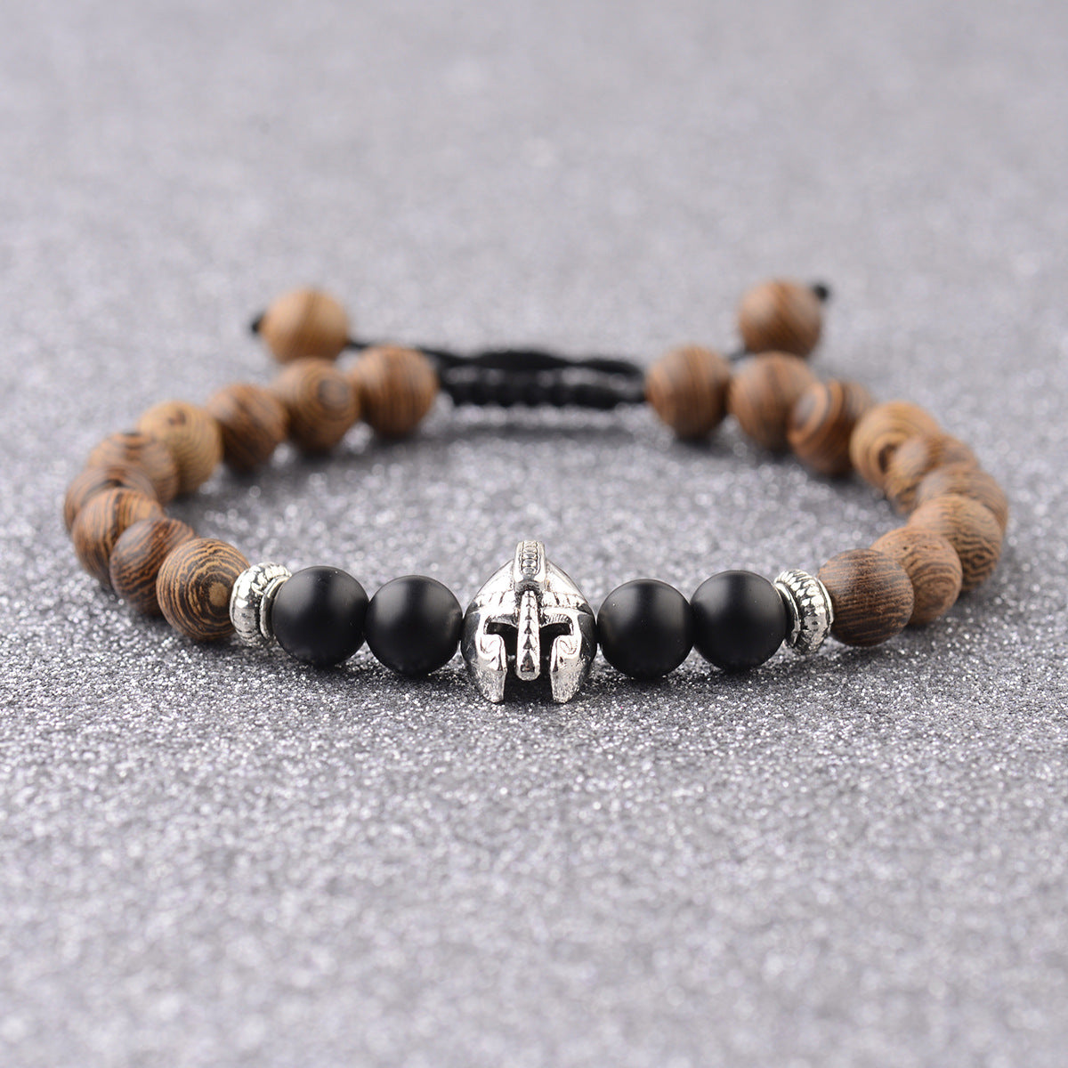 8mm Rainbow Chicken Wing Wood Chakra Bracelet