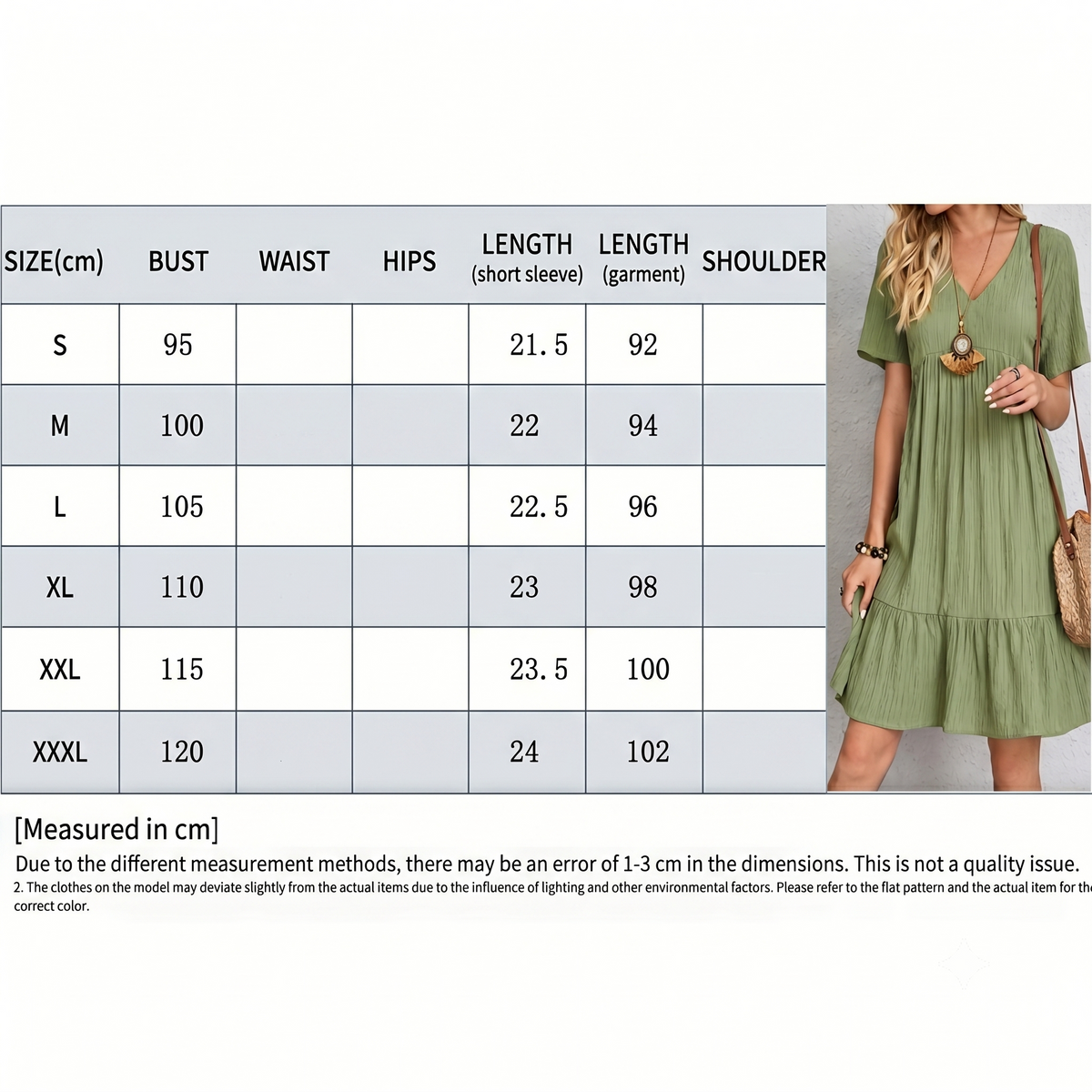 Solid Color V-Neck Midi Dress