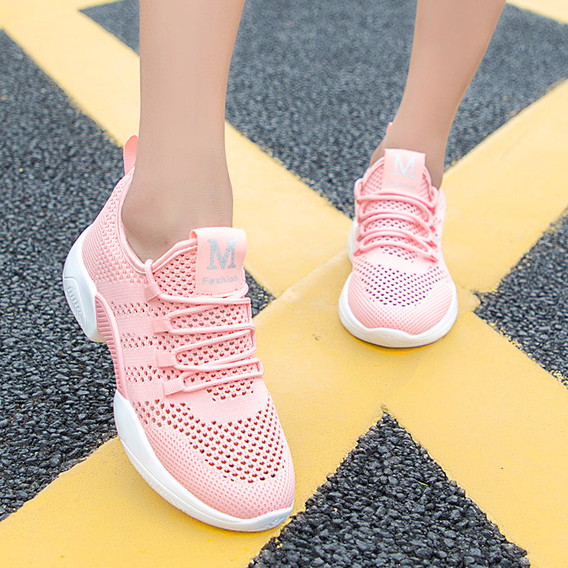 2019 Women's Breathable Mesh Sneakers - Black Running Shoes