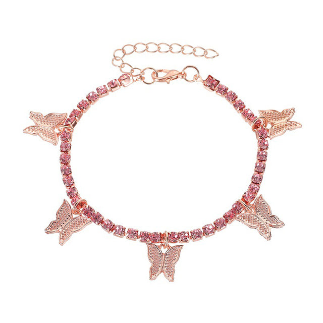 Small Butterfly Tassel Foot Decoration - Beach Jewelry