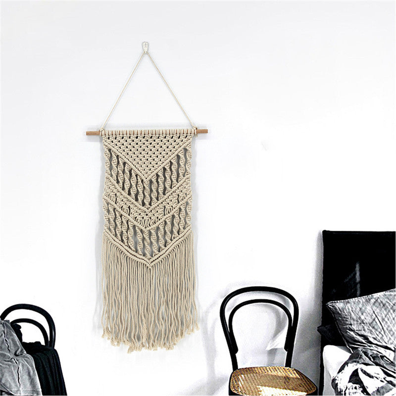 Handwoven Bohemian Tapestry - Nordic Wall Decor