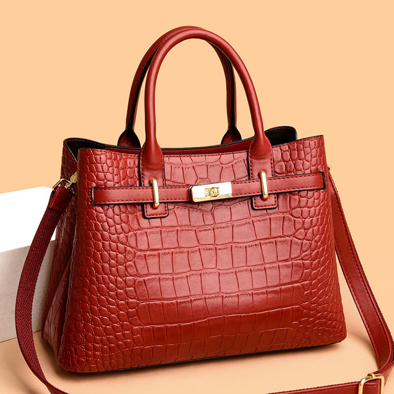 2023 New Women's Shoulder Bag with Stone Pattern